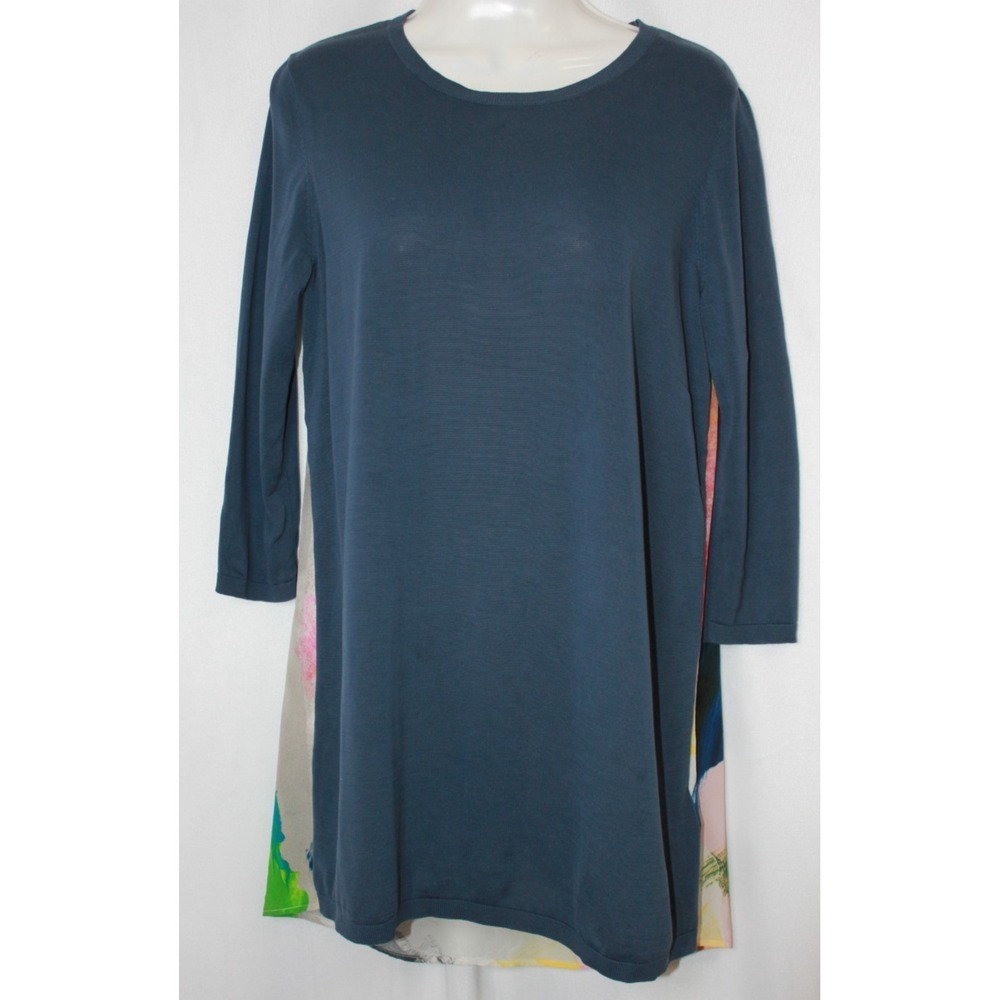 COS Blouse Designer Luxury Comfort Cotton Silk Abstract Wearable Art